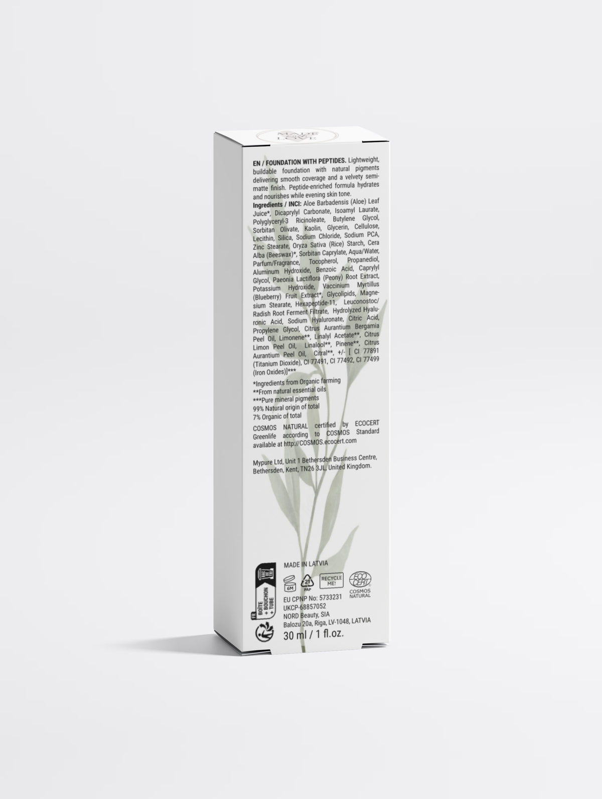 Foundation with Peptides,  25 Medium Warm