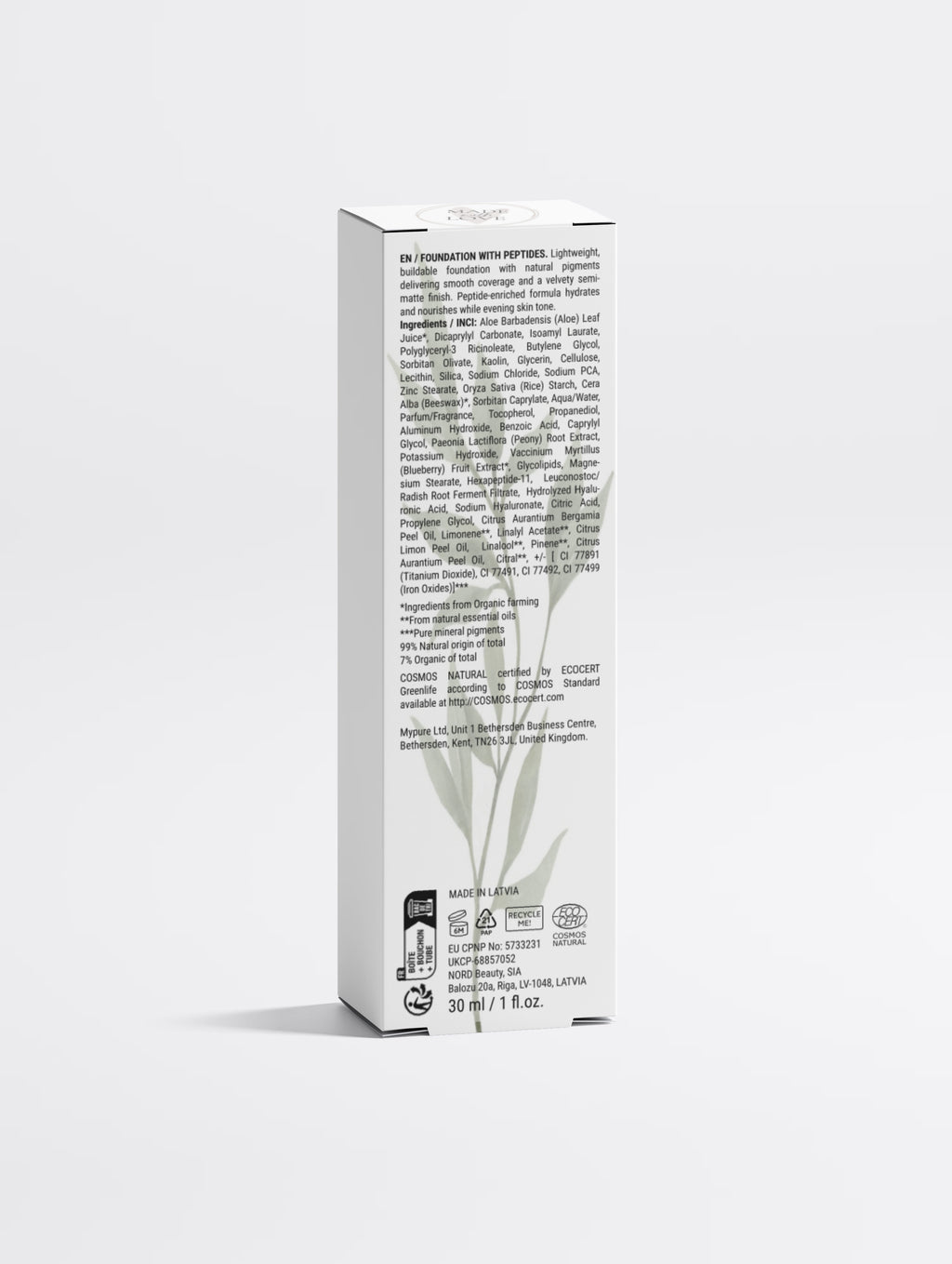 Foundation with Peptides, 15 Light Cool