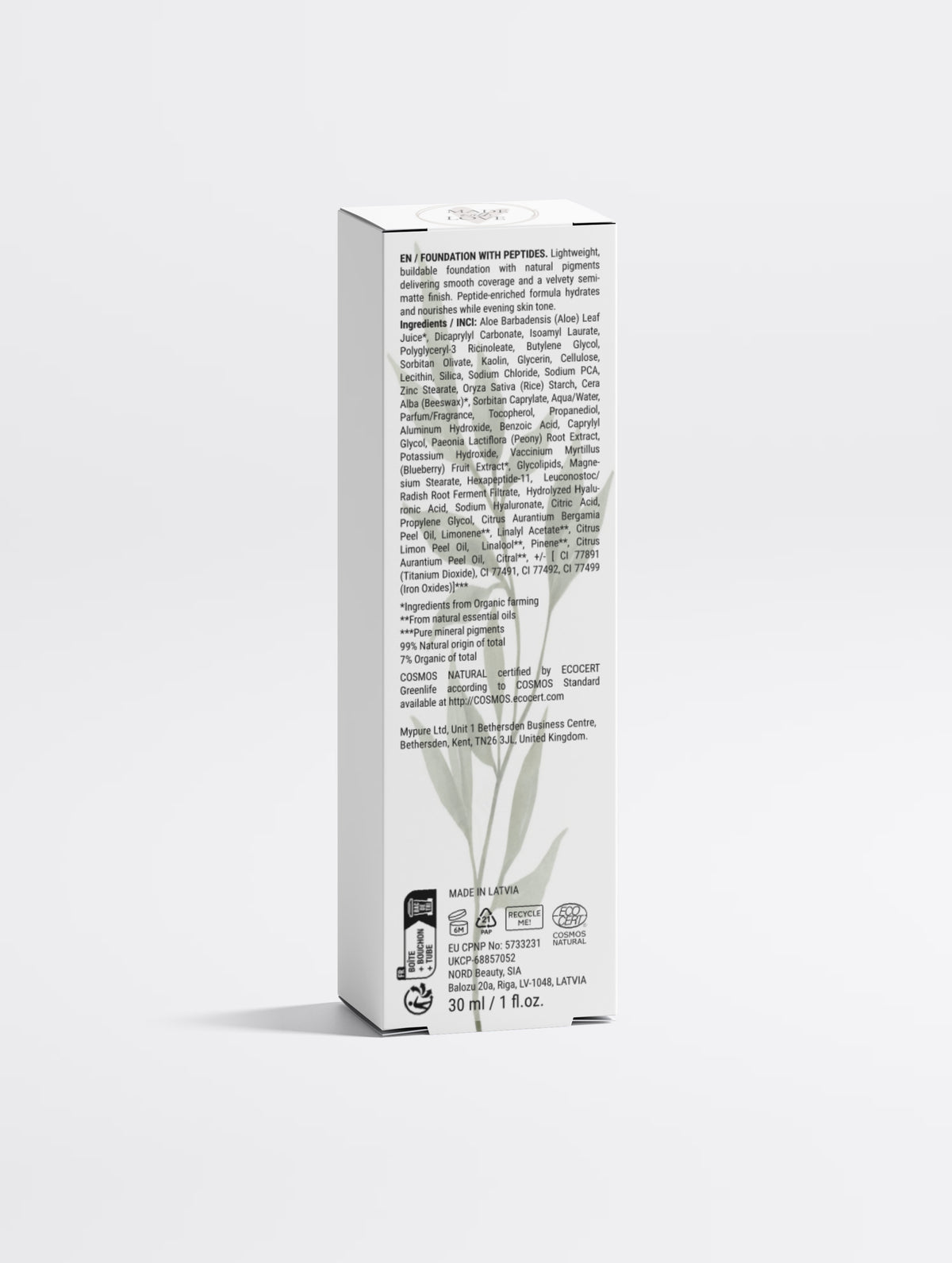 Foundation with Peptides, 15 Light Cool